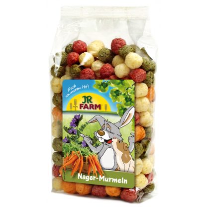 JR Farm Rodent Marbles traškūs daržovių kamuoliukai graužikams, 70 g