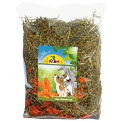 JR Farm Carrot Meadow džiovinta žolė su morkomis graužikams, 500 g